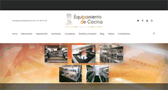 Desktop Screenshot of equipamientodecocina.com